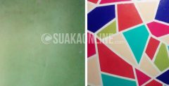 Tembok polos, dengan tembok easy wall art (Foto: NIda F J/Suaka)