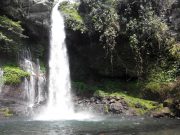 pemandangan Curug Telu di Purwokerto, Jawa Tengah. Awallina I/ SUAKA