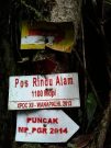 Salah satu petunjuk Pos menuju Puncak Gunung Talamau.